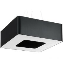 Sollux - Quadratische Pendelleuchte Schwarz 60cm E27 Lampadario quadrato nero 60cm E27