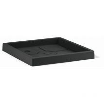 Quadratische Untertasse Anthrazit - 35 Cm