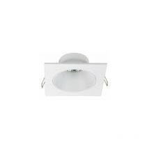 Quadratische weiße feste Einbauleuchte Zeus