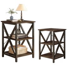 Quadratischer Couchtisch im Retro-Stil