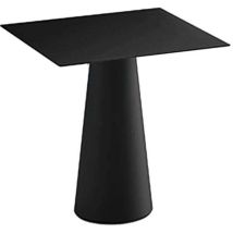 Moderner Quadratischer Gartentisch Fura T1-dq Für Terrasse Und Garten - Schwarz