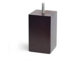 Quadratisches Buchenbein, Wengefarbe, Mod. 433, 6x6x10cm König E3/68427