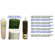 Fplus - Quadratisches Kunststoffnetz, 290 G/m², Weiß, 05 X 05 X 1 M, R25 M