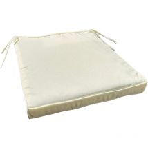 Quadratkissen 40x40x5 cm in Baumwollbaumwolle, die für Mango- und Kiwi -Stühle fehlerhaft sein können