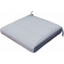 Quadratkissen in abnehmbarem Polyester 40 x 40 cm pro Stuhl - Grey - Grey