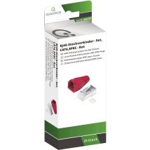 Quadrios - RJ-45 Steckverbinder Set-CAT 6 1906C170 Stecker, gerade Polzahl Sensoren 8P8C Rot 25 St.
