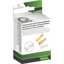 1908C184 Quetschverbinder-Sortiment 0.50 mm² 1 mm² Messing, Transparent 100 Teile - Quadrios