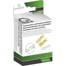 1908C187 Assortimento di capicorda a compressione 1.50 mm² 2.50 mm² Ottone, Trasparente 100 Parti - Quadrios