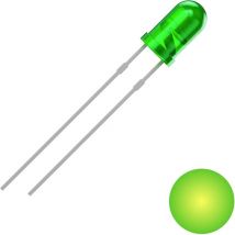 2111O153 led jaune-vert rond 3 mm 700 mcd 30 ° 20 mA 2 v S626012 - Quadrios