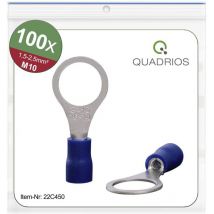 Quadrios 22C450 Capocorda ad anello Sezione Max=2.5 mm² Ø foro=10.5 mm Parzialmente isolato Blu 1 KIT