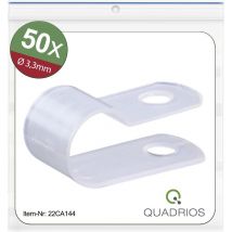 Quadrios - 22CA144 Bride de montage vissable 22CA144 Plage de ø du faisceau 3.3 mm (max) incolore 1 set X572692