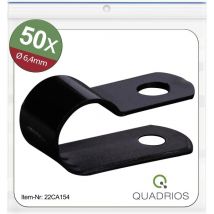 Quadrios - 22CA154 Bride de montage vissable 22CA154 Plage de ø du faisceau 6.4 mm (max) noir 1 set X572092