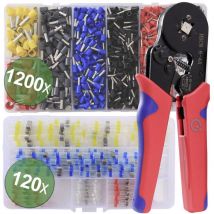 22T008 22T008 Kit pinza crimpatrice Boccola 0.25 fino a 10 mm² incl. Assortimento di capicorda - Quadrios