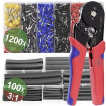 22T009 22T009 Kit pinza crimpatrice Boccola 0.25 fino a 10 mm² incl. Assortimento di capicorda - Quadrios