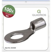 Quadrios - 23c508 Ringkabelschuh Querschnitt (max.)=4 Mm² Loch-ø=6.5 Mm Unisoliert 100 St.