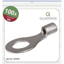 Quadrios - 23C509 Cosse à oeillet Section max.=4 mm² ø du trou=8.5 mm non isolé 100 pc(s)