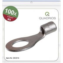 Quadrios - 23C514 Ringkabelschuh Querschnitt (max.)=6 mm² Loch-Ø=8.5 mm Unisoliert 100 St.