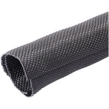 Quadrios 23ca192 23ca192 Gaine Tressée Noir Polyester 5 À 6 Mm Marchandise Vendue Au Mètre