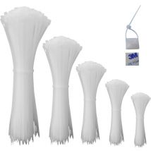 23CA240 23CA240 Fascetta per cavi Bianco Stabilizzato ai raggi uv 1020 pz. - Quadrios