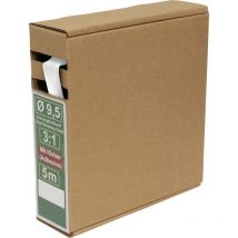 Quadrios 25ca490 Schrumpfschlauch Mit Kleber Weiß 9.5 Mm 3.2 Mm Schrumpfrate:3:1 5 M