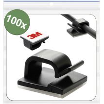 Quadrios 25ca750 Kabelclip Selbstklebend 25ca750 Bündel-ø-bereich 1 Bis 7 Mm Schwarz 100 St.