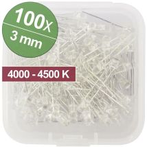 Quadrios Assortimento Led Bianco Naturale 3 Mm 20 Ma 3.0 V