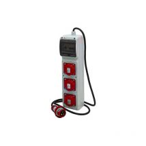 Quadro asc portatile, 9KW 400V, IP65, 3 prese 3P+T 16A, spina 3P+T 16A, con magnetotermico differenziale Rosi 2262