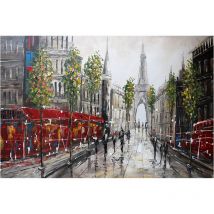 Kuateh - Quadro Astratto Kuatéh Paesaggio Parigi 120 x 80 cm Olio su Tela