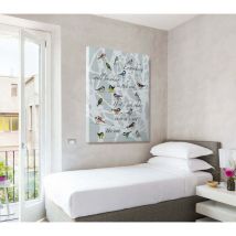 Quadro Canvas su telaio in legno Birds - It's not the end - Misura: 70x100 cm