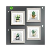 Quadro ceramic Botany Lupia bianco 18x18 cm