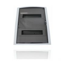 Centralino da arredo da Incasso con Portello - bianco - (14x2) 28M (alternativa Gewiss GW40223tb)