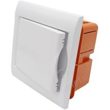 Quadro elettrico da incasso da 2 a 4 moduli centralino con sportello bianco per interruttori din IP40