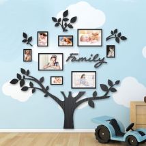 Montefioredesign - Quadro foto di Famiglia albero della vita legno nero