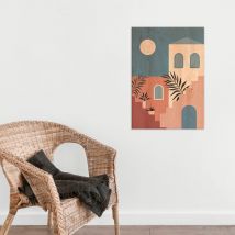 Crearreda - quadro in legno 'architetctures stairs', 47x67 cm