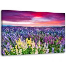 Feeby - Quadro su tela, Banksy Hooligan che lancia un mazzo di fiori - 90x60