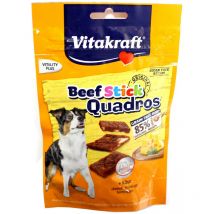 Vitakraft VITAKRAFT - Beef-Stick Quadros - Friandises Chien à la Viande et au Fromage - Alimentation Pour Chien - Sachet de 70 g (4008239288011)