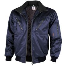 Qualitex Pilotenjacke Mit Festem Arm & Steppfutter, Größe: 4xl, Farbe: Marine