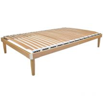 Rete Ortopedica per materasso 120x190 Alta 47 cm Letto Una piazza e mezza in legno di faggio - Qualydorm