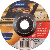 Norton Quantum Quantum 3 Grinding Disc 115 X 7.0 X 22MM NQ24P-BF27