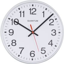 Quantum 900 8.5" Round White Quartz Clock
