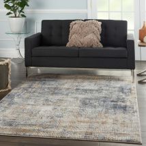 Quarry QUA02 Blue Beige 66cm x 229cm Runner - Blue and Beige