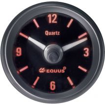 Equus - 656789 Kfz Einbauinstrument Quarz-Uhr analog 4 LEDs Blau, Grün, Gelb, Rot 52 mm