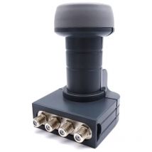 Quattro LNB FUBA DEK 407 LTE-Konverter – HDTV, 4K, 3D-kompatibel – LTE-störungsresistent – wasserdichtes Gehäuse