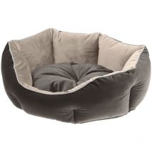 Ferplast - queen Divan en tissu doux pour chiens et chats. Différents couleurs et tailles.. Variante 50 - Misure: 50 x 40 x h 18 cm - Gris