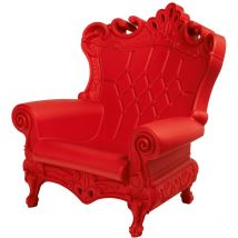Slide - Queen of Love Rosso fiamma poltrona design originale colorata moderna barocca regina