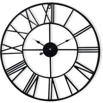 Queensway 60 Horloge murale cadre métallique silencieux ø 60 cm