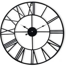 Queensway Horloge murale cadre métallique silencieuse Ø 76 cm