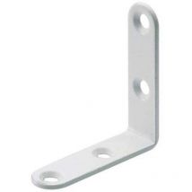 Lot de 20 équerres de chaise acier époxy l.50 mm - Hettich