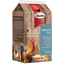 Quiko Hobby Farming - Mineralgrit con sassolini per lo stomaco 1.500 g - Per polli, quaglie e pollame - Apporto ottimale di minerali - Con sassolini