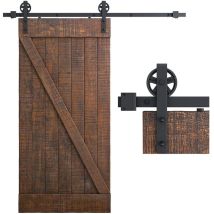 Petites Ecrevisses - 150cm Kit De Hardware Puerta Granero Corredera Riel Para Puerta Corredera Capacidad 150kg
